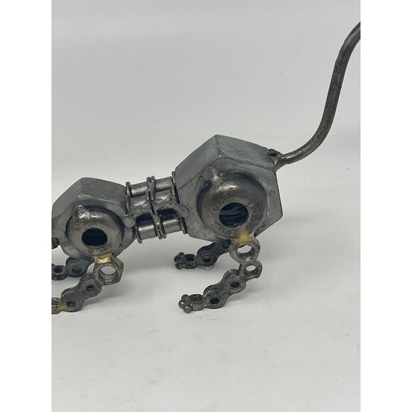 Vintage Nut and Bolt Metal Works Hound Dog 10" Figurine Made in Vietnam - Picture 9 of 15